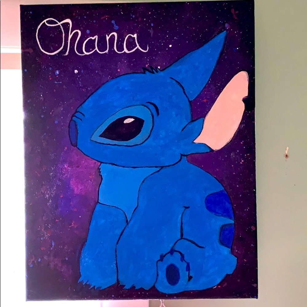 Lilo and stich canvas painting